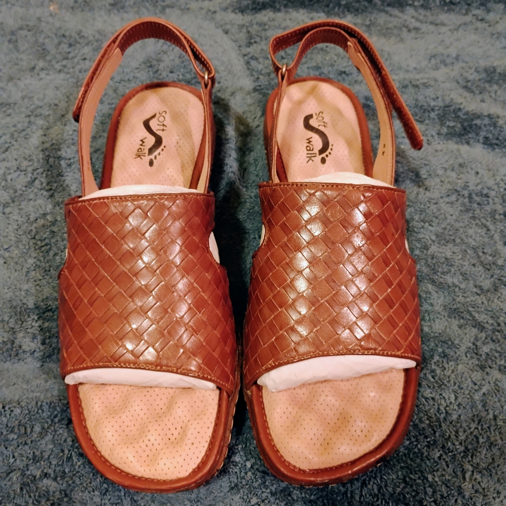 SoftWalk Women's Brown Sandals
